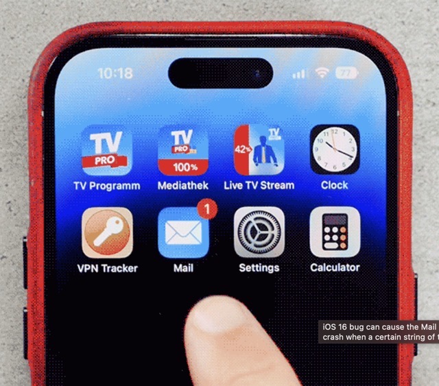 iOS 16 Bug Locking Users Out of Mail App With a Single Email