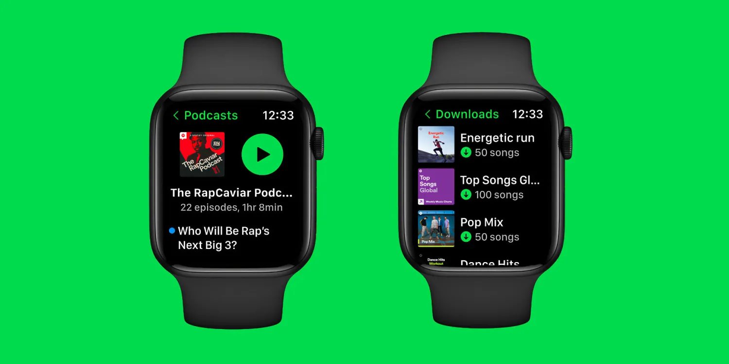 Spotify launches overhauled Apple Watch app with new design, improved offline support, more