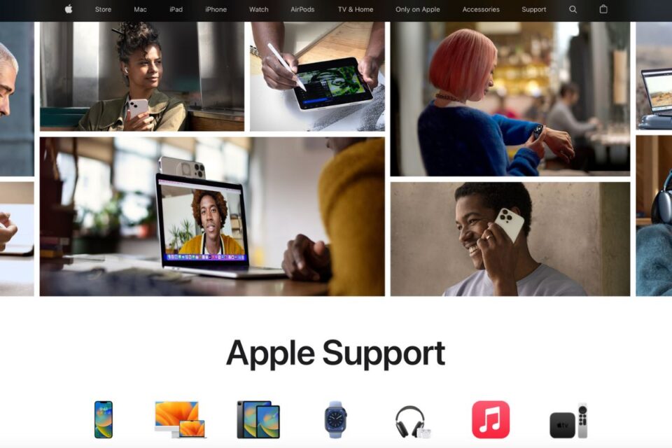 Apple Support webpage updated with new design and features