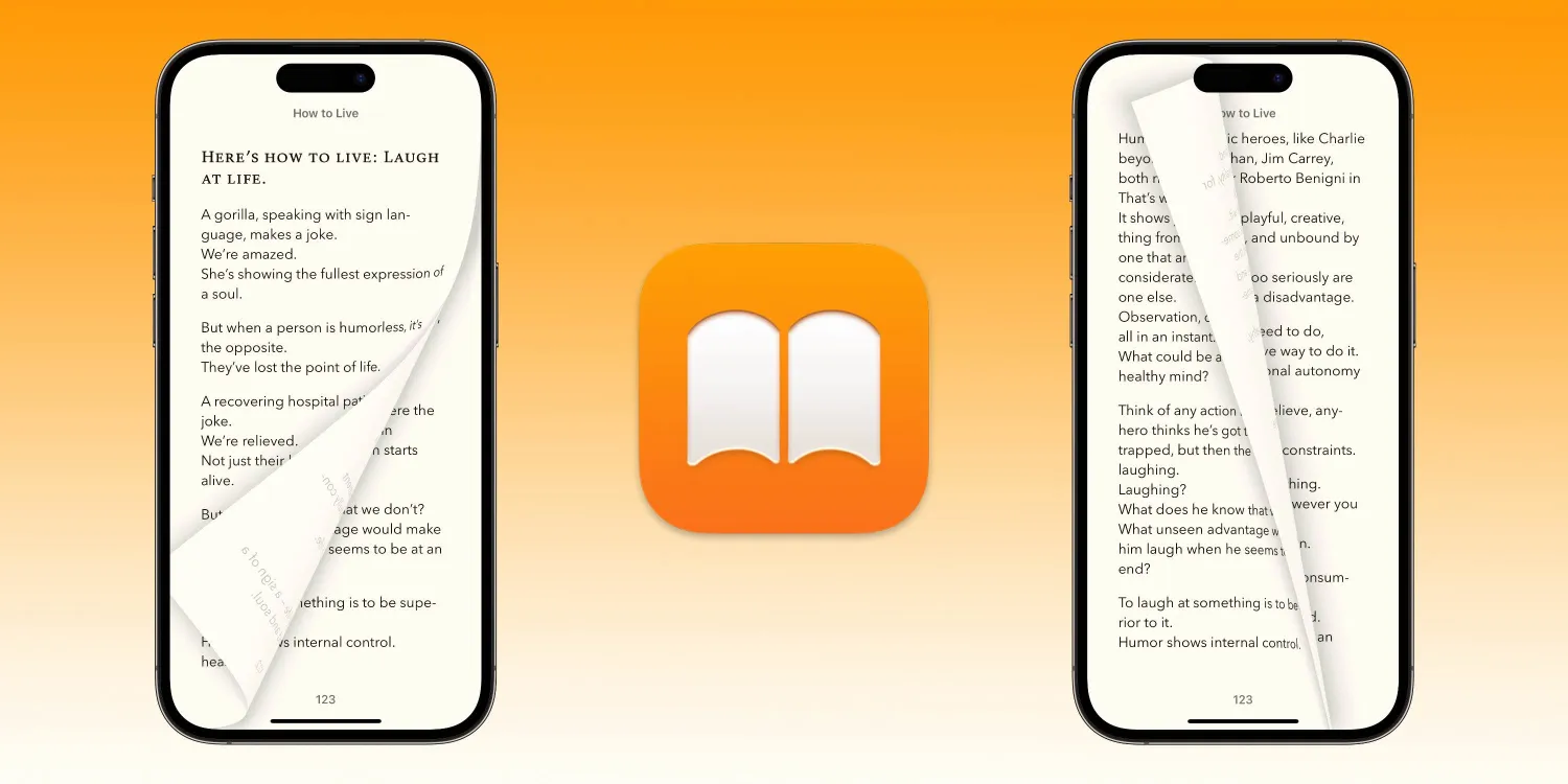 The classic Apple Books page turn animation is back in iOS 16.4, here’s how it works