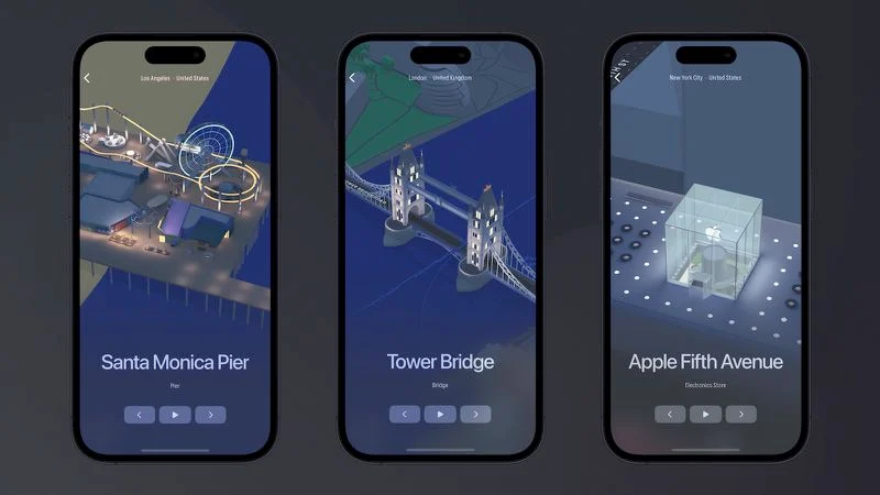 New App Highlights Over 300 Custom-Designed 3D Landmarks in Apple Maps
