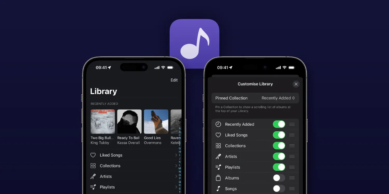 Doppler HiFi music player for iPhone gets Library customization, Album Collections, new tab bar