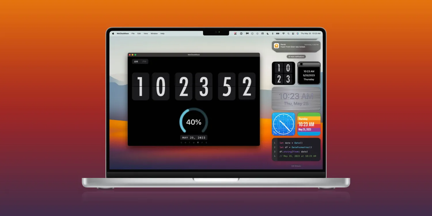 Hands-on: McClockface for Mac brings its delightful customizable timekeeping to your big screen