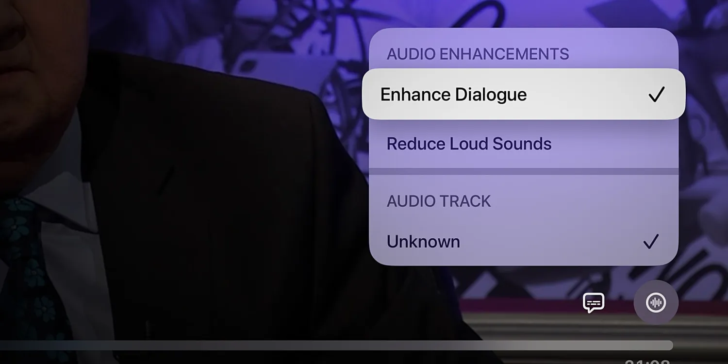 tvOS 17 helps you hear what people are saying in shows, when using HomePods as speakers