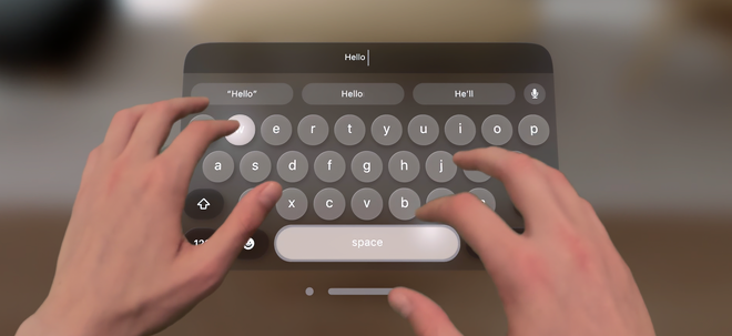 Virtual visionOS keyboard highlights Apple’s famous attention to detail