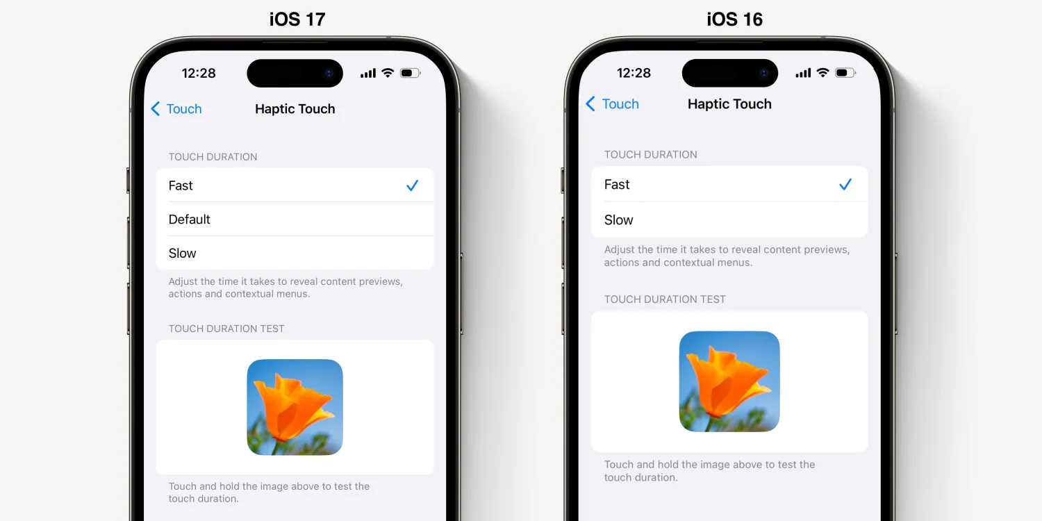 iOS 17 adds new ‘Fast’ long-press speed option to open context menus more quickly
