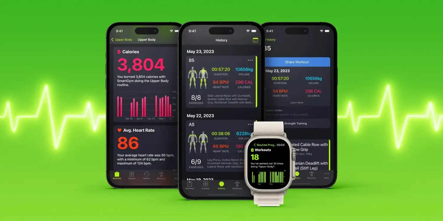 SmartGym for iOS and Apple Watch gets major update with 74 new exercises, Routine Progress, more