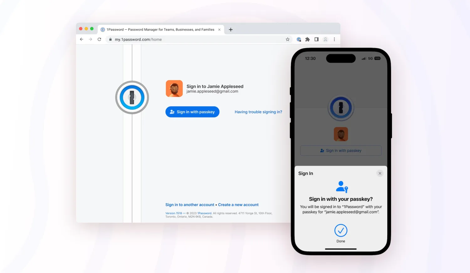 1Password will soon let users unlock password vaults with passkeys