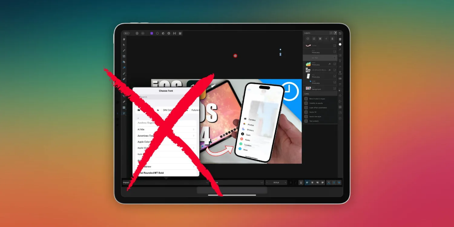 Custom font bug persists in iOS and iPadOS 17 Beta 4 – do you use custom fonts?