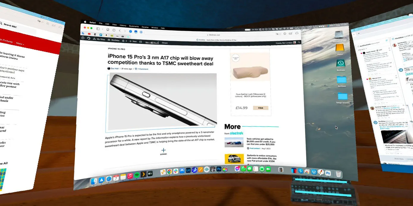 Apple Vision Diary: Trying virtual Mac monitors on the Quest 2