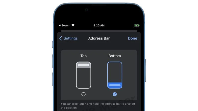 Google's Chrome Browser Testing Bottom-Placed Address Bar on iOS