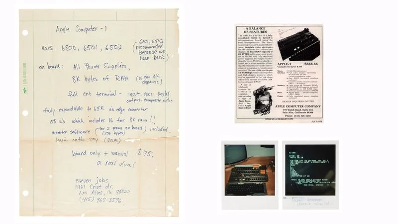 Apple-1 Ad Handwritten by Steve Jobs Sells for Over $175,000