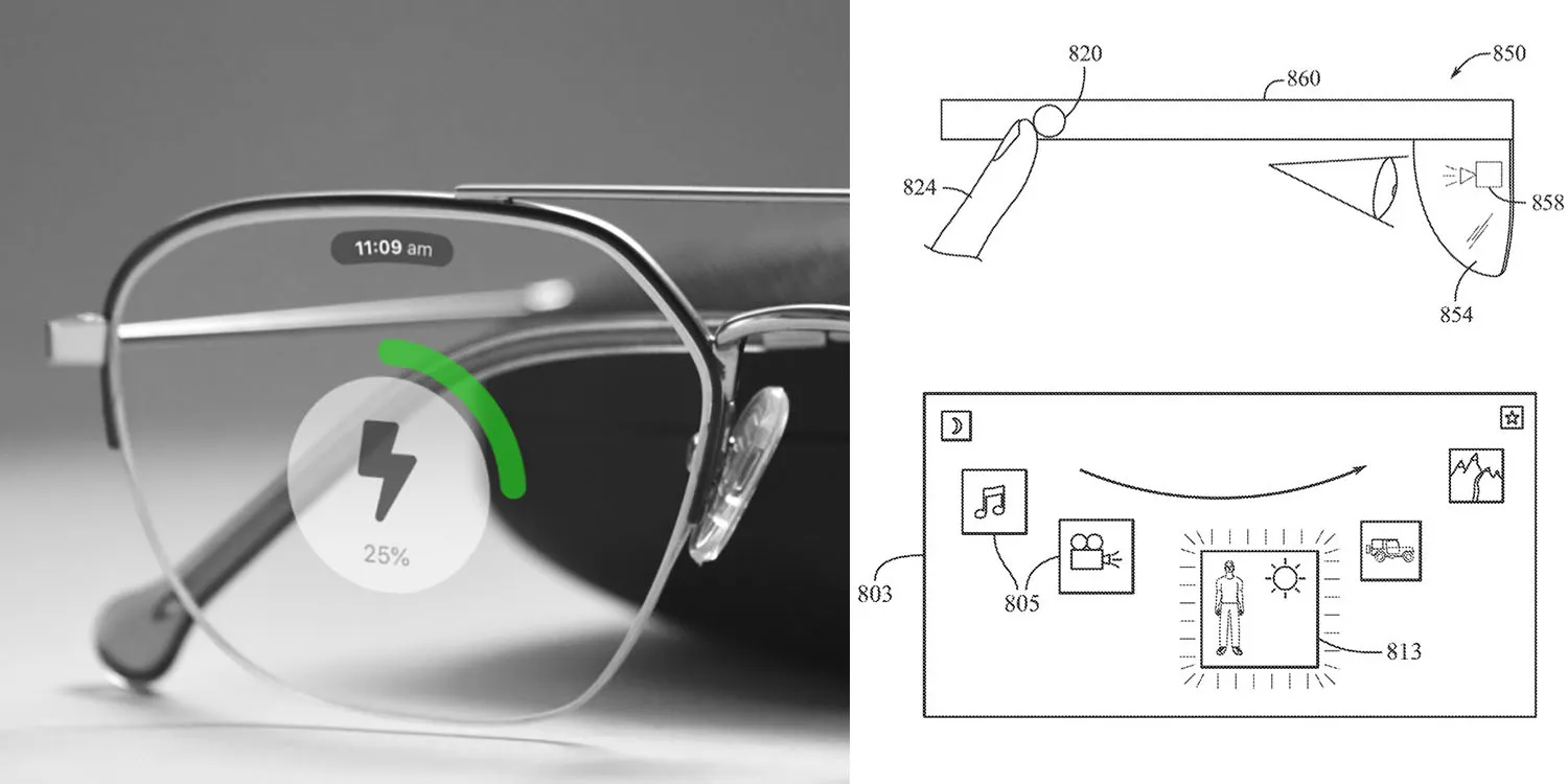 Apple Glasses Digital Crown shown in newly-granted patent
