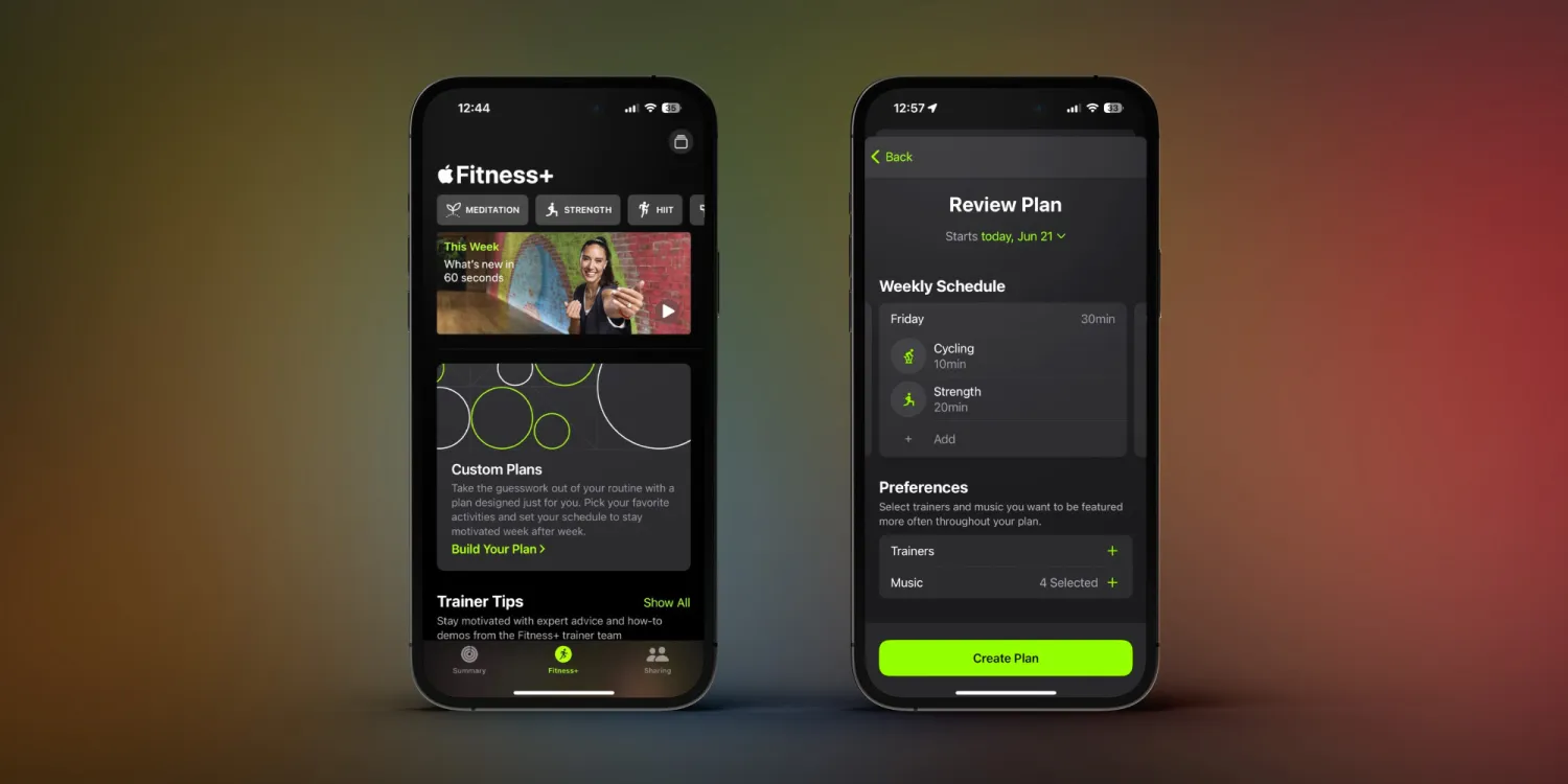 How to create custom Apple Fitness+ plans with iOS 17