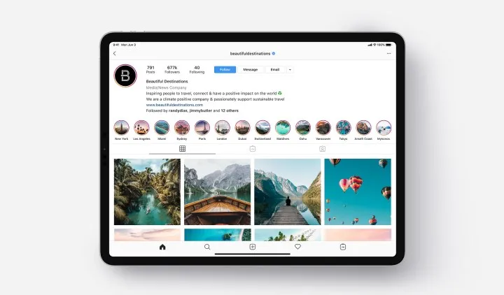 iPad application statement from Instagram boss
