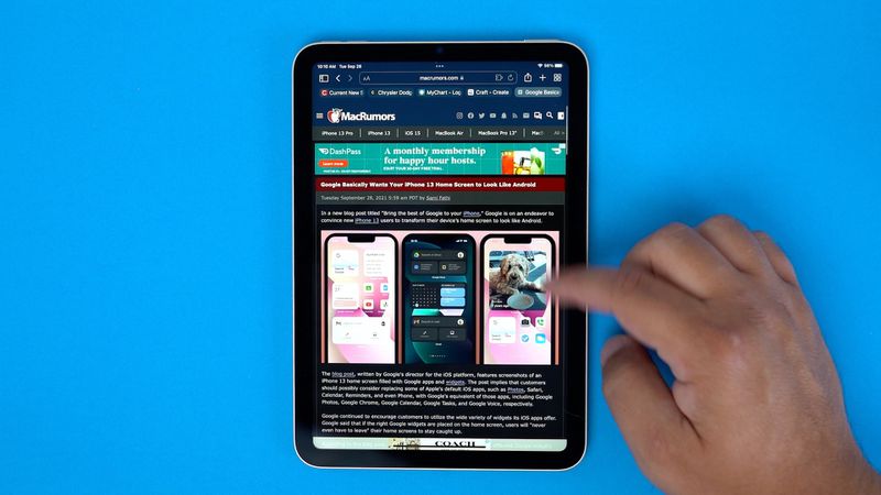 Upcoming iPad Mini 7 Still Rumored to Lack 120Hz ProMotion Display