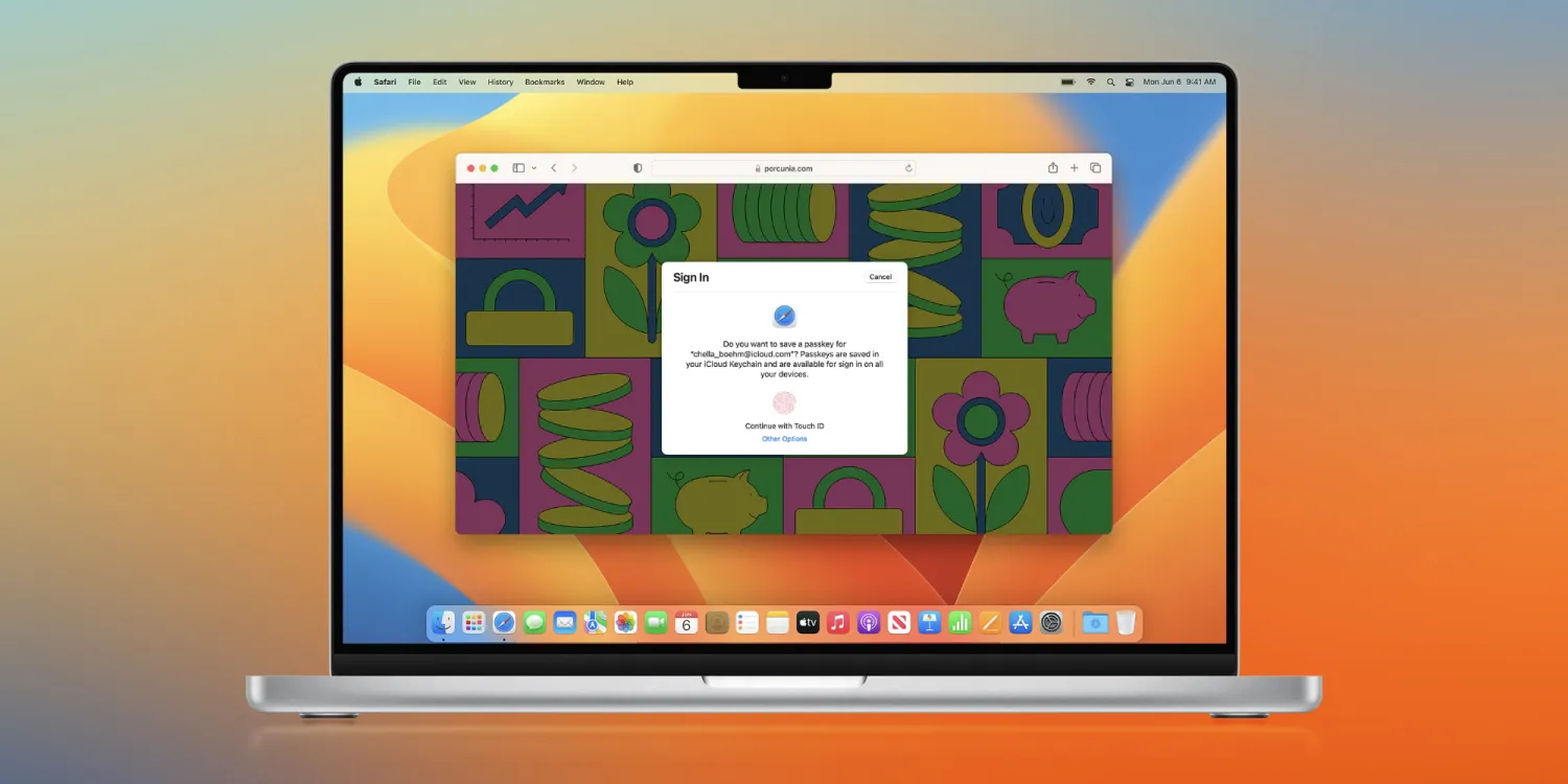 iOS 17 and macOS Sonoma automatically generate Apple ID passkeys
