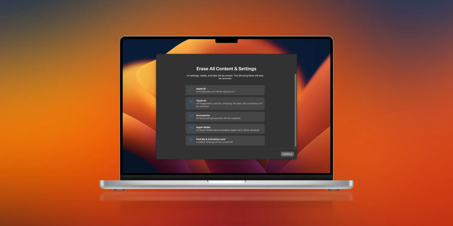 How to reset your MacBook or Mac desktop before selling or giving it away