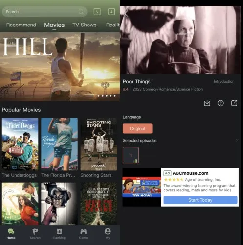 Pirated movie app slipped by Apple: Trending on the App Store!