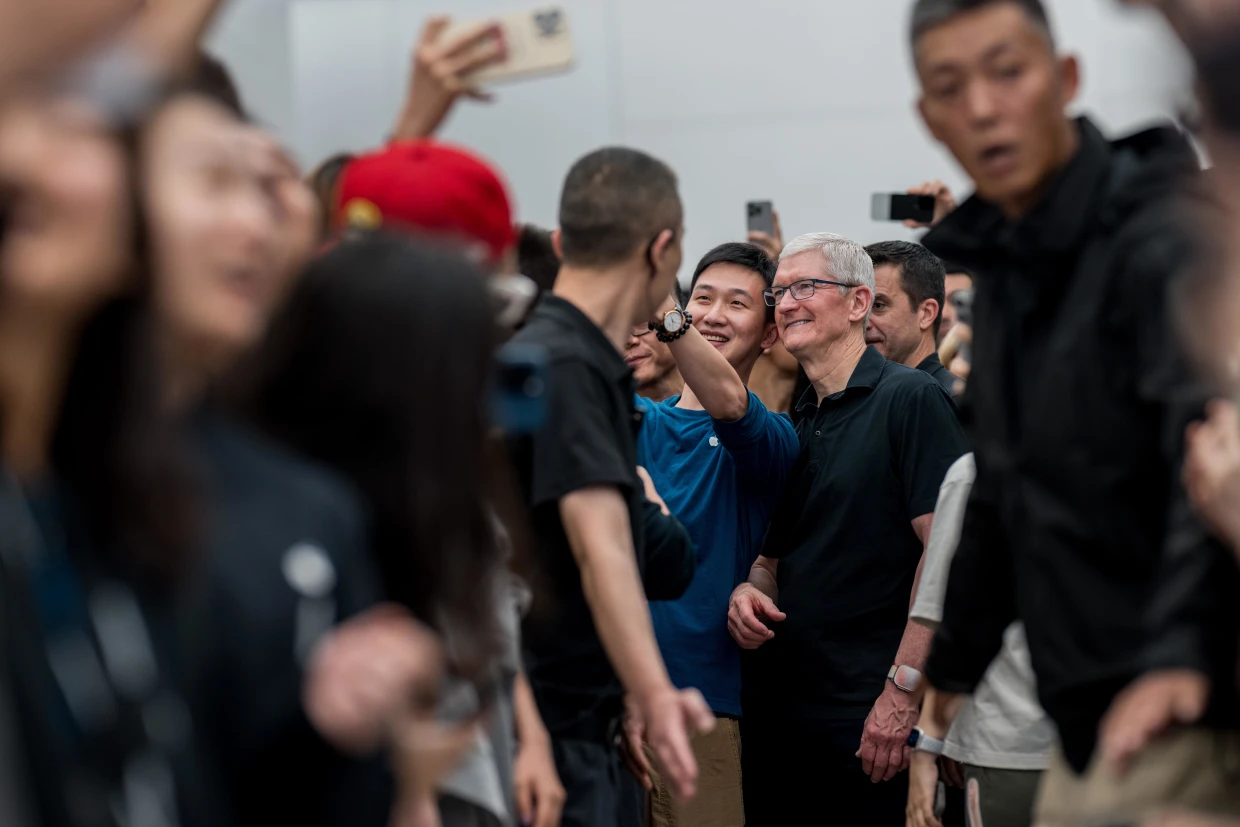 Apple's Tim Cook Visits China Amid iPhone 15 Sales Woes
