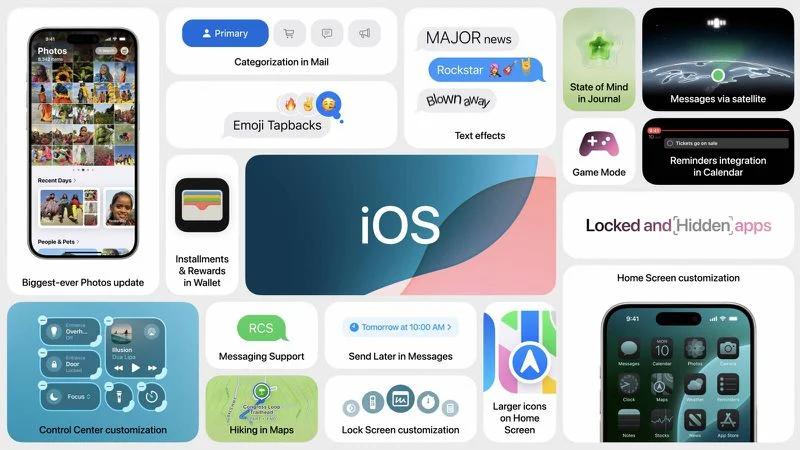 Apple Announces iOS 18 With New Customization Features, Redesigned Photos App, and More